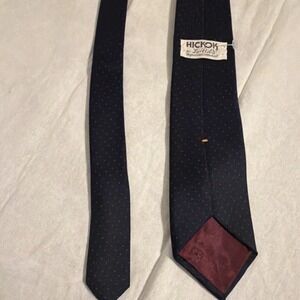 Hickok by Le-Bilt Men's Blue/Red Polka Dot Standard Classic Woven Tie